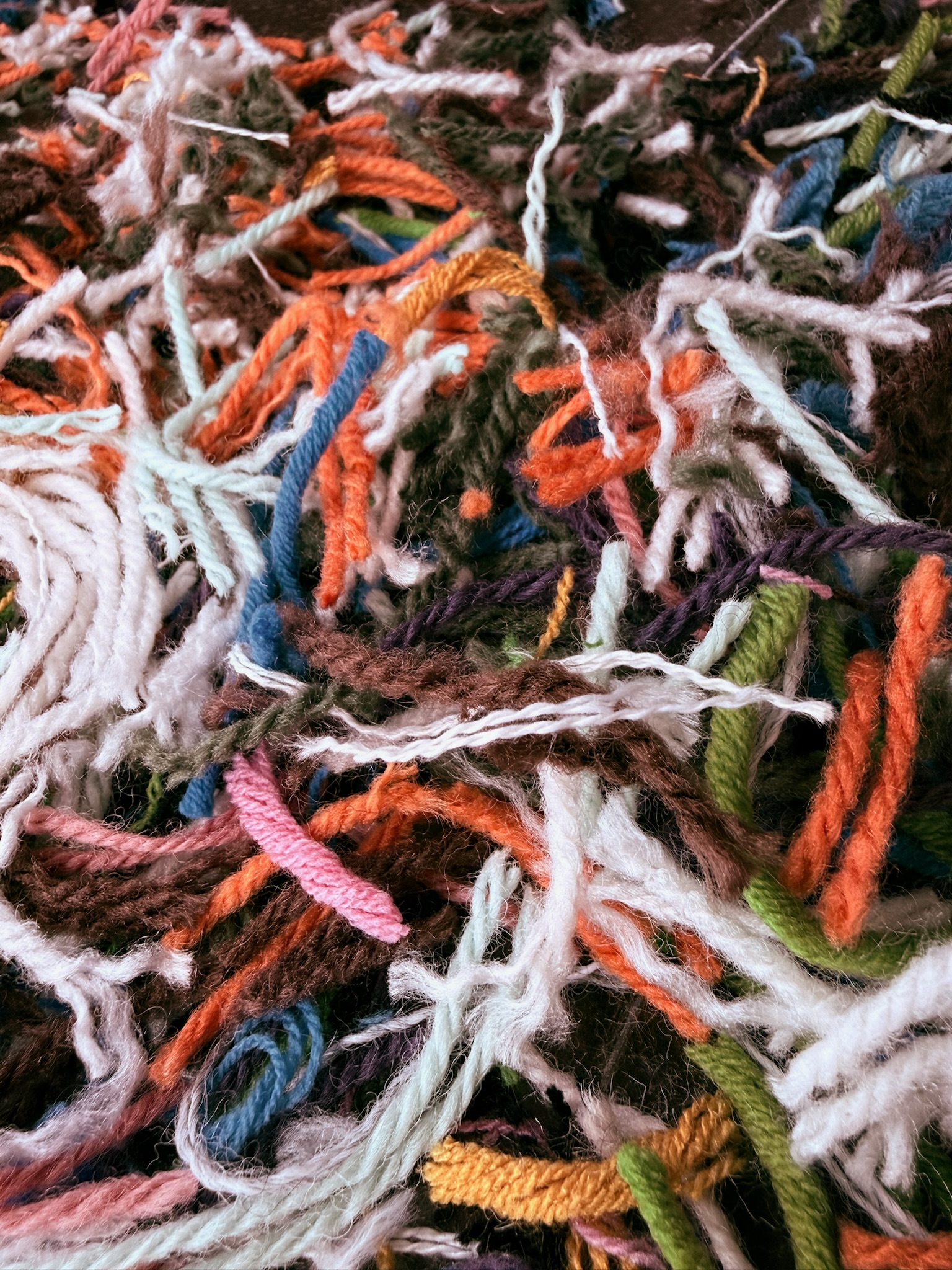 Yarn selection at Rug Lounge